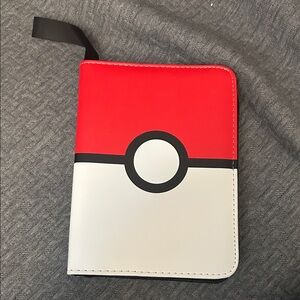 Pokemon Red and White Trading Card Binder